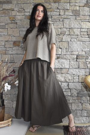 Paloma Ripley Skirt Chocolate